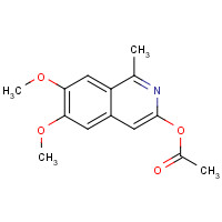 46989-31-5 (6,7-dimethoxy-1-methylisoquinolin-3-yl) acetate chemical structure