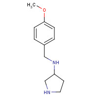 1197000-38-6 N-[(4-methoxyphenyl)methyl]pyrrolidin-3-amine chemical structure