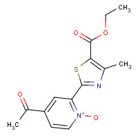 1432592-60-3 ethyl 2-(4-acetyl-1-oxidopyridin-1-ium-2-yl)-4-methyl-1,3-thiazole-5-carboxylate chemical structure