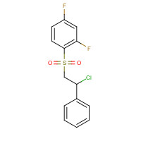 244278-68-0 1-(2-chloro-2-phenylethyl)sulfonyl-2,4-difluorobenzene chemical structure