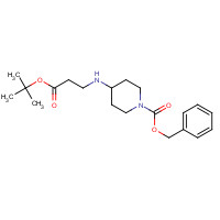 159874-37-0 benzyl 4-[[3-[(2-methylpropan-2-yl)oxy]-3-oxopropyl]amino]piperidine-1-carboxylate chemical structure