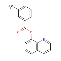 13607-26-6 quinolin-8-yl 3-methylbenzoate chemical structure