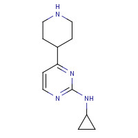 1439992-19-4 N-cyclopropyl-4-piperidin-4-ylpyrimidin-2-amine chemical structure