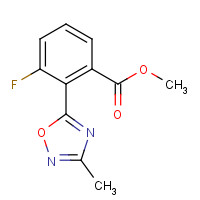 1293285-25-2 methyl 3-fluoro-2-(3-methyl-1,2,4-oxadiazol-5-yl)benzoate chemical structure