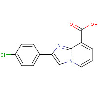 133427-40-4 2-(4-chlorophenyl)imidazo[1,2-a]pyridine-8-carboxylic acid chemical structure