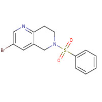 625099-99-2 6-(benzenesulfonyl)-3-bromo-7,8-dihydro-5H-1,6-naphthyridine chemical structure