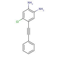 1224840-91-8 4-chloro-5-(2-phenylethynyl)benzene-1,2-diamine chemical structure