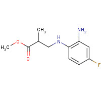 1407834-07-4 methyl 3-(2-amino-4-fluoroanilino)-2-methylpropanoate chemical structure