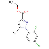 126067-40-1 ethyl 1-(2,4-dichlorophenyl)-5-methylpyrazole-3-carboxylate chemical structure