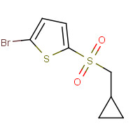 1253791-36-4 2-bromo-5-(cyclopropylmethylsulfonyl)thiophene chemical structure