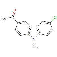 33107-73-2 1-(6-chloro-9-methylcarbazol-3-yl)ethanone chemical structure