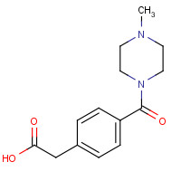 1203546-33-1 2-[4-(4-methylpiperazine-1-carbonyl)phenyl]acetic acid chemical structure