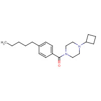 1000405-07-1 (4-cyclobutylpiperazin-1-yl)-(4-pentylphenyl)methanone chemical structure