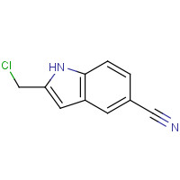 313972-70-2 2-(chloromethyl)-1H-indole-5-carbonitrile chemical structure