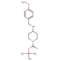 206273-84-9 tert-butyl 4-[(4-methoxyphenyl)methylamino]piperidine-1-carboxylate chemical structure