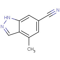 885521-58-4 4-methyl-1H-indazole-6-carbonitrile chemical structure