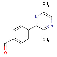 198084-10-5 4-(3,6-dimethylpyrazin-2-yl)benzaldehyde chemical structure