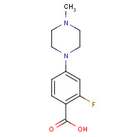 948018-61-9 2-fluoro-4-(4-methylpiperazin-1-yl)benzoic acid chemical structure