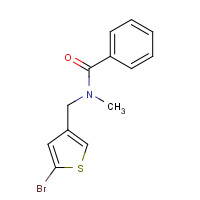 814255-85-1 N-[(5-bromothiophen-3-yl)methyl]-N-methylbenzamide chemical structure