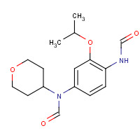 1462952-14-2 N-[4-[formyl(oxan-4-yl)amino]-2-propan-2-yloxyphenyl]formamide chemical structure