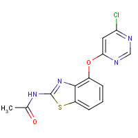 659731-34-7 N-[4-(6-chloropyrimidin-4-yl)oxy-1,3-benzothiazol-2-yl]acetamide chemical structure