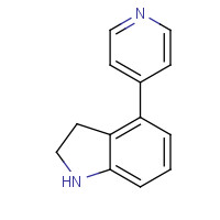 90679-14-4 4-pyridin-4-yl-2,3-dihydro-1H-indole chemical structure