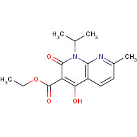 1253791-01-3 ethyl 4-hydroxy-7-methyl-2-oxo-1-propan-2-yl-1,8-naphthyridine-3-carboxylate chemical structure