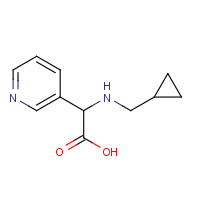 1218026-88-0 2-(cyclopropylmethylamino)-2-pyridin-3-ylacetic acid chemical structure