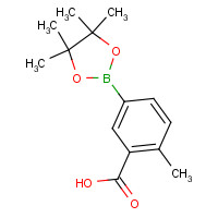 1431542-21-0 2-methyl-5-(4,4,5,5-tetramethyl-1,3,2-dioxaborolan-2-yl)benzoic acid chemical structure