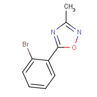 375857-64-0 5-(2-bromophenyl)-3-methyl-1,2,4-oxadiazole chemical structure