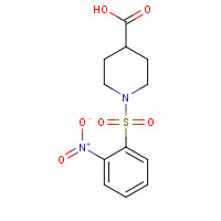 321970-59-6 1-(2-nitrophenyl)sulfonylpiperidine-4-carboxylic acid chemical structure