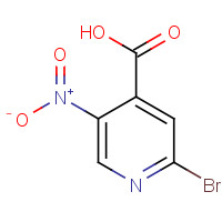 1053655-82-5 2-bromo-5-nitropyridine-4-carboxylic acid chemical structure
