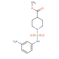1153761-36-4 methyl 1-[(3-aminophenyl)sulfamoyl]piperidine-4-carboxylate chemical structure