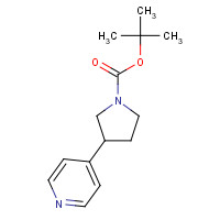 1024590-32-6 tert-butyl 3-pyridin-4-ylpyrrolidine-1-carboxylate chemical structure