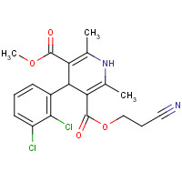 110962-94-2 5-O-(2-cyanoethyl) 3-O-methyl 4-(2,3-dichlorophenyl)-2,6-dimethyl-1,4-dihydropyridine-3,5-dicarboxylate chemical structure