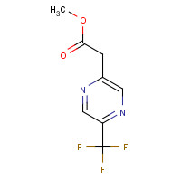 1197233-56-9 methyl 2-[5-(trifluoromethyl)pyrazin-2-yl]acetate chemical structure