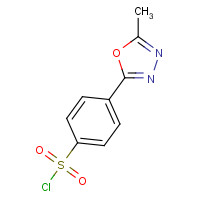 880771-39-1 4-(5-methyl-1,3,4-oxadiazol-2-yl)benzenesulfonyl chloride chemical structure
