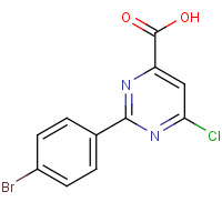 1315361-99-9 2-(4-bromophenyl)-6-chloropyrimidine-4-carboxylic acid chemical structure
