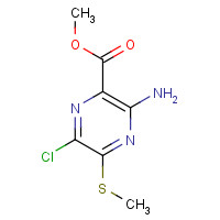 1503-13-5 methyl 3-amino-6-chloro-5-methylsulfanylpyrazine-2-carboxylate chemical structure