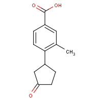 872614-57-8 3-methyl-4-(3-oxocyclopentyl)benzoic acid chemical structure
