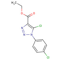 30165-93-6 ethyl 5-chloro-1-(4-chlorophenyl)triazole-4-carboxylate chemical structure