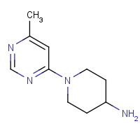 927983-28-6 1-(6-methylpyrimidin-4-yl)piperidin-4-amine chemical structure