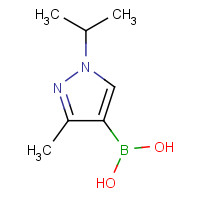 1416786-23-6 (3-methyl-1-propan-2-ylpyrazol-4-yl)boronic acid chemical structure