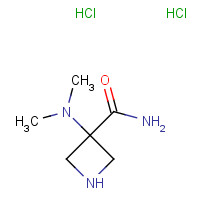736994-13-1 3-(dimethylamino)azetidine-3-carboxamide;dihydrochloride chemical structure