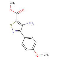 82424-54-2 methyl 4-amino-3-(4-methoxyphenyl)-1,2-thiazole-5-carboxylate chemical structure