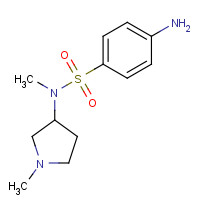 405167-84-2 4-amino-N-methyl-N-(1-methylpyrrolidin-3-yl)benzenesulfonamide chemical structure