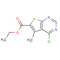 101667-98-5 ethyl 4-chloro-5-methylthieno[2,3-d]pyrimidine-6-carboxylate chemical structure