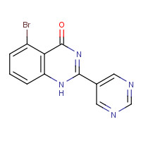 1272356-67-8 5-bromo-2-pyrimidin-5-yl-1H-quinazolin-4-one chemical structure