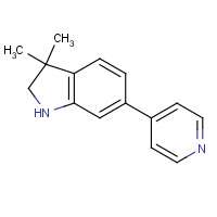 1259513-39-7 3,3-dimethyl-6-pyridin-4-yl-1,2-dihydroindole chemical structure