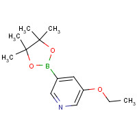 1171892-40-2 3-ethoxy-5-(4,4,5,5-tetramethyl-1,3,2-dioxaborolan-2-yl)pyridine chemical structure